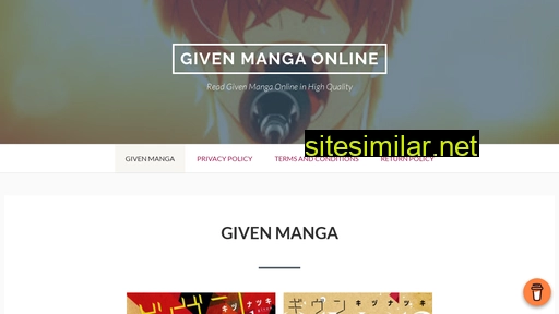 Given-manga similar sites