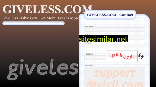 giveless.com alternative sites