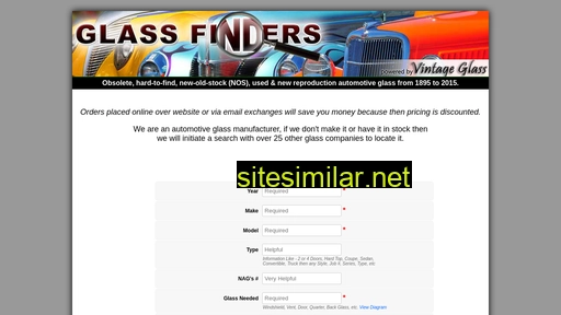 glassfinders.com alternative sites