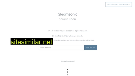 gleamsonic.com alternative sites