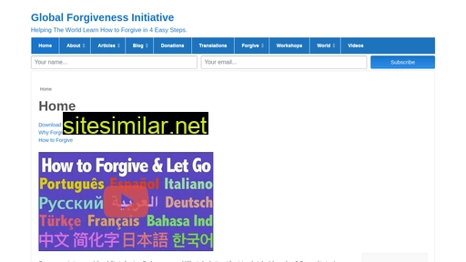 Globalforgivenessinitiative similar sites