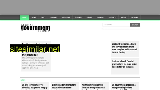 globalgovernmentforum.com alternative sites