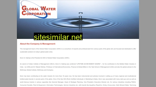 globalwatercorporation.com alternative sites