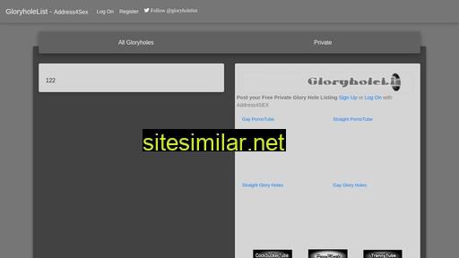 gloryholelist.com alternative sites