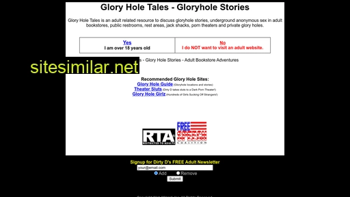 gloryholetales.com alternative sites