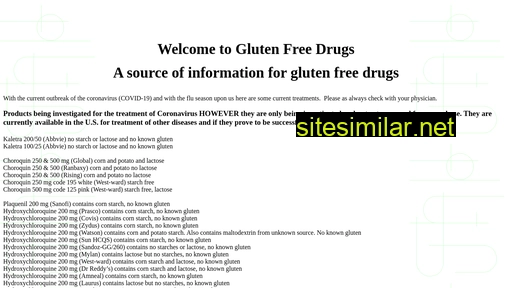 Glutenfreedrugs similar sites