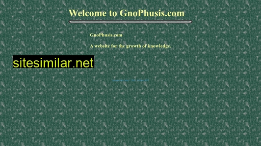 gnophusis.com alternative sites