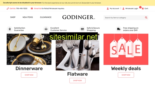 godinger.com alternative sites