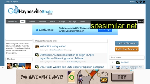 gohaynesvilleshale.com alternative sites
