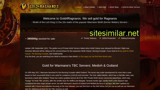 gold4ragnaros.com alternative sites