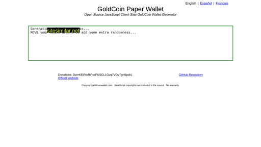 Goldcoinwallet similar sites