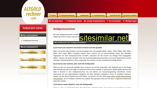 Goldpreisrechner similar sites