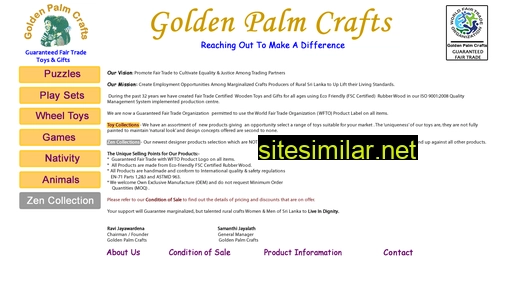 goldenpalmcrafts.com alternative sites