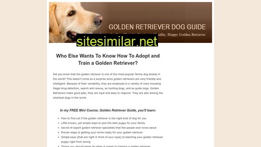 goldenretrieverdogguide.com alternative sites