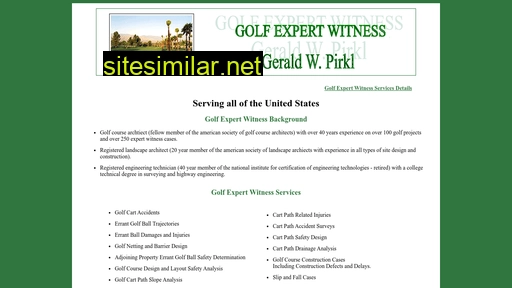 Golfexpertwitness similar sites