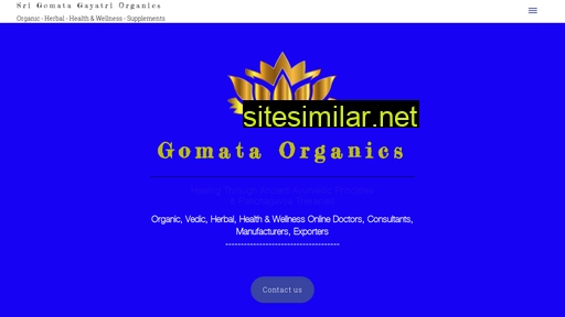 Gomataorganics similar sites