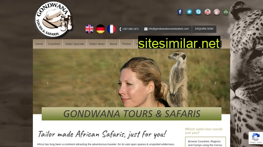 gondwanatoursandsafaris.com alternative sites