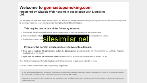 gonnastopsmoking.com alternative sites