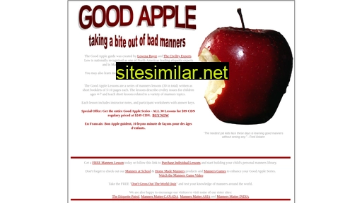 goodapplemanners.com alternative sites