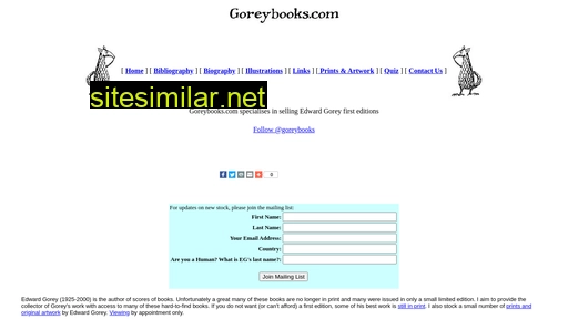 goreybooks.com alternative sites