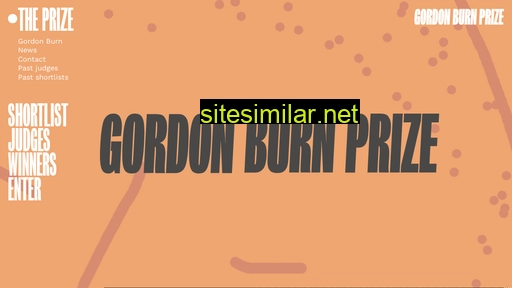 Gordonburnprize similar sites