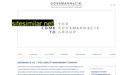 gossmann-cie.com alternative sites