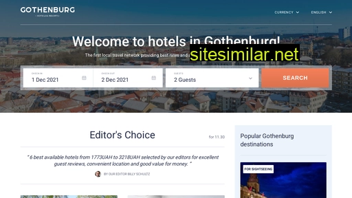 gothenburg-hotels.com alternative sites