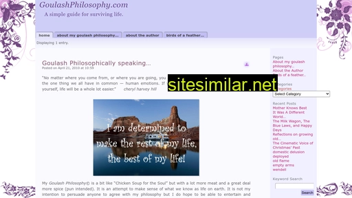 goulashphilosophy.com alternative sites