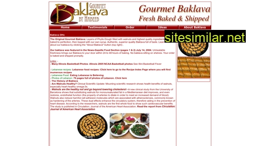 gourmetbaklava.com alternative sites
