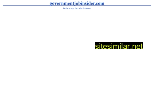 governmentjobinsider.com alternative sites
