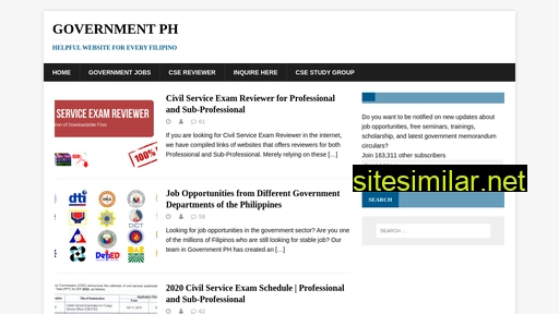 governmentph.com alternative sites