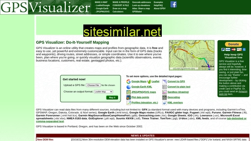 gpsvisualizer.com alternative sites