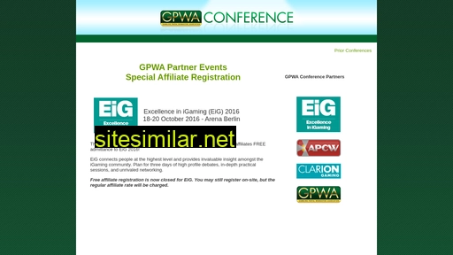 gpwaconference.com alternative sites