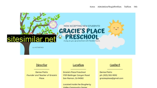 graciesplacepreschool.com alternative sites