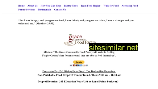 gracecommunityfoodpantry.com alternative sites