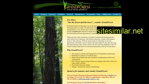Grandforestfloors similar sites