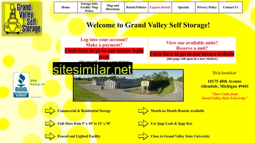 grandvalleyselfstorage.com alternative sites