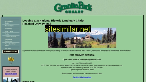 graniteparkchalet.com alternative sites