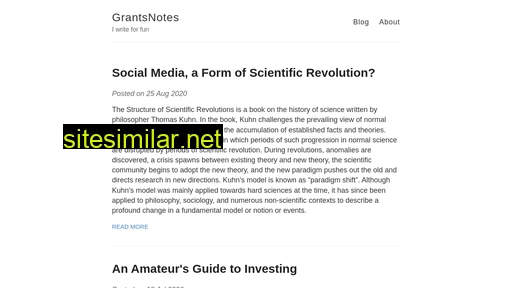 grantsnotes.com alternative sites