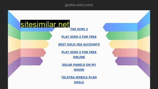 Gratis-sim similar sites