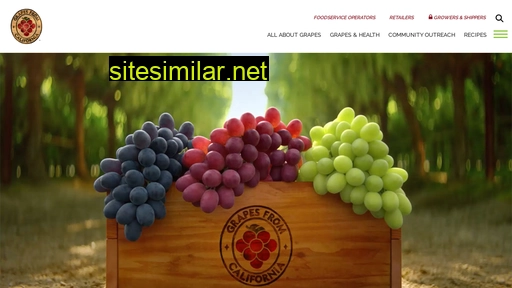 grapesfromcalifornia.com alternative sites