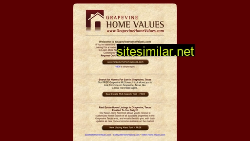 grapevinehomevalues.com alternative sites