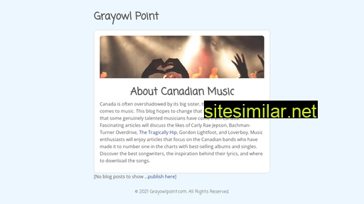 grayowlpoint.com alternative sites