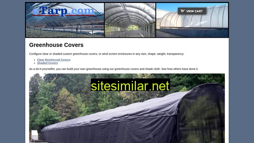 Greenhousecovers similar sites