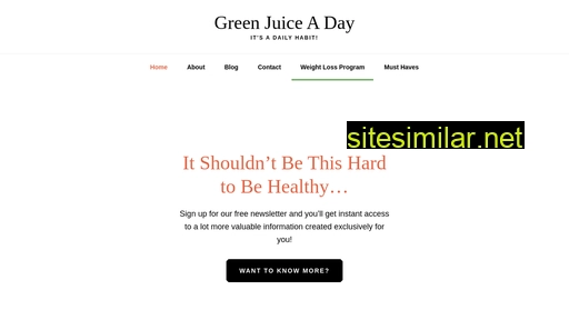 greenjuiceaday.com alternative sites