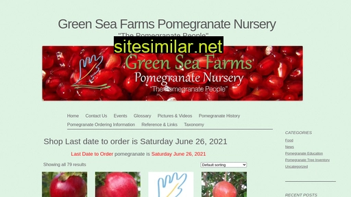 Greenseapomegranates similar sites