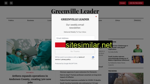 greenvilleleader.com alternative sites