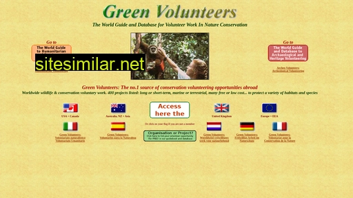 greenvolunteers.com alternative sites