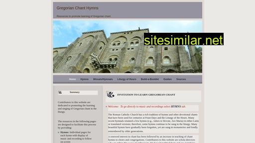 gregorian-chant-hymns.com alternative sites