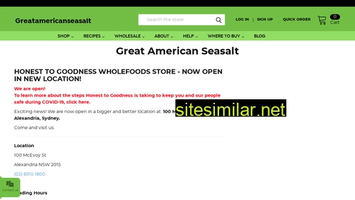 greatamericanseasalt.com alternative sites